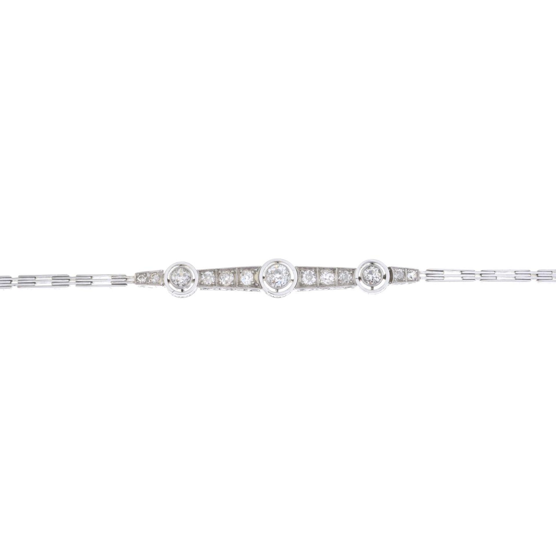 An early 20th century gold old-cut diamond bracelet. - Image 4 of 4