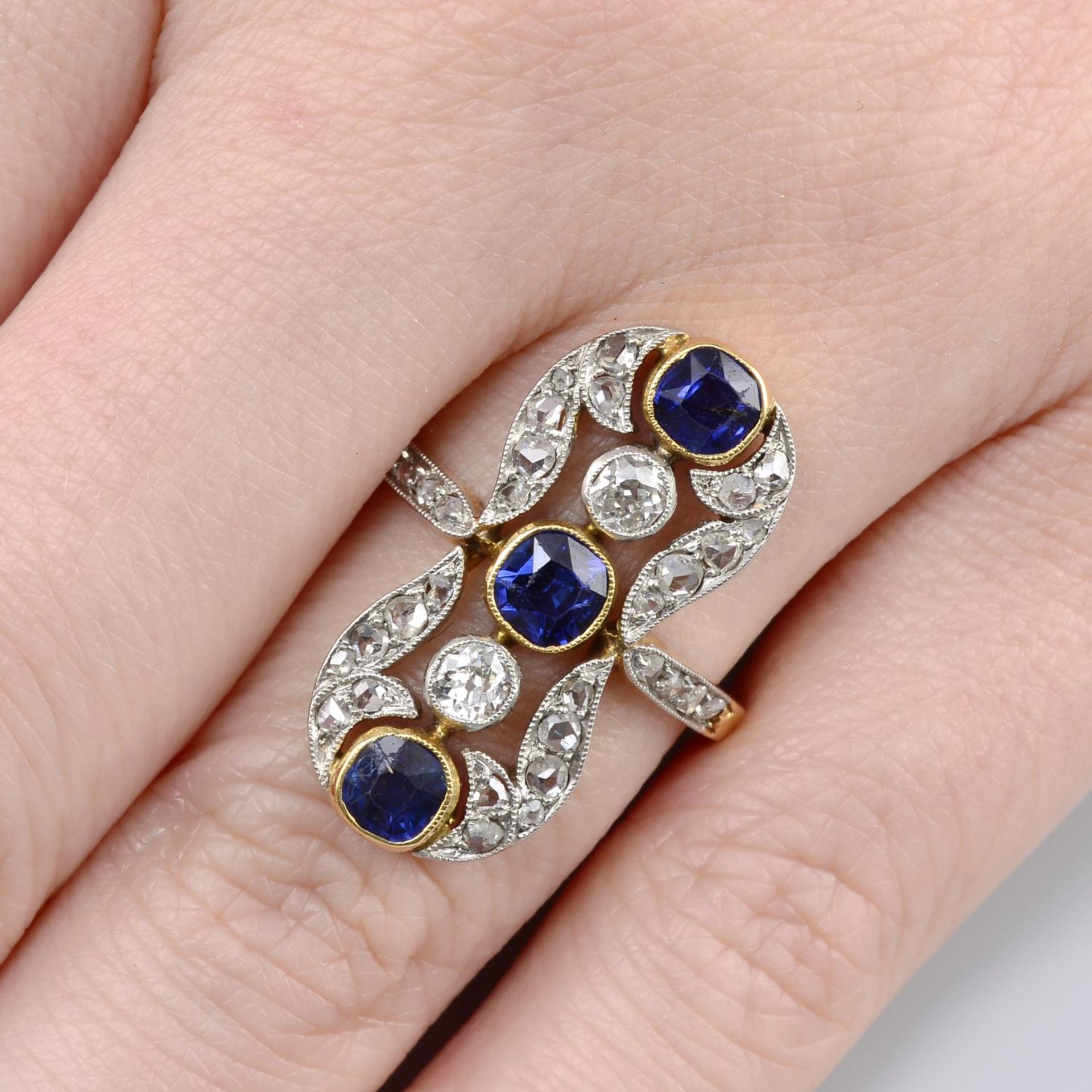 A Belle Époque platinum and 18ct gold,