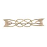 A 9ct gold brooch, by Clogau.Maker's marks for Clogau.