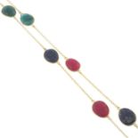 A set of dyed gem-set jewellery,