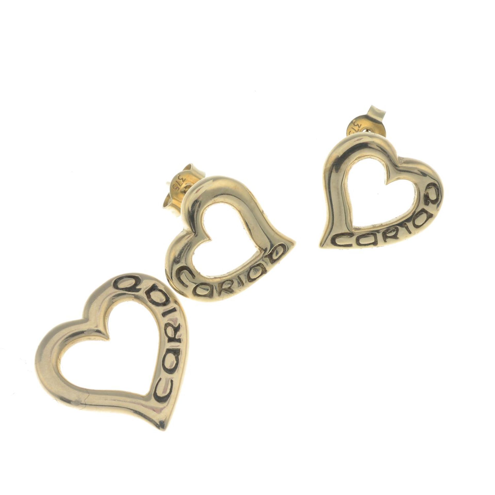 A set of 9ct gold 'Cariad' jewellery, by Clogau. - Bild 2 aus 2