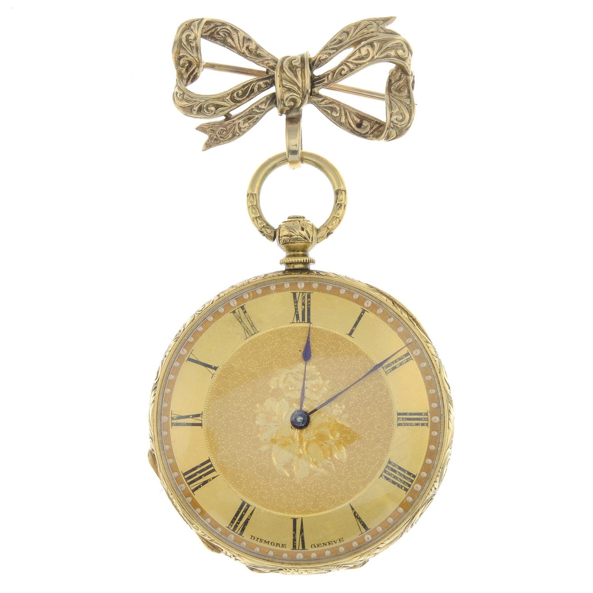 A late 19th century 18ct gold pocket watch,