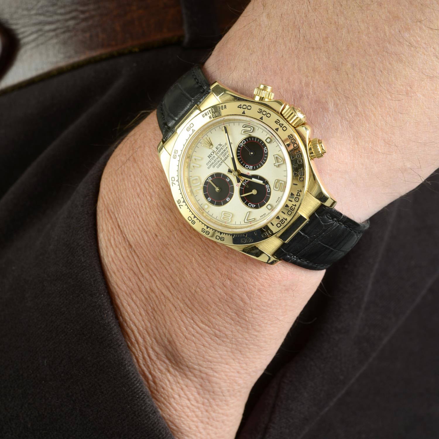 ROLEX - a gentleman's Oyster Perpetual Cosmograph Daytona chronograph wrist watch. - Image 3 of 4