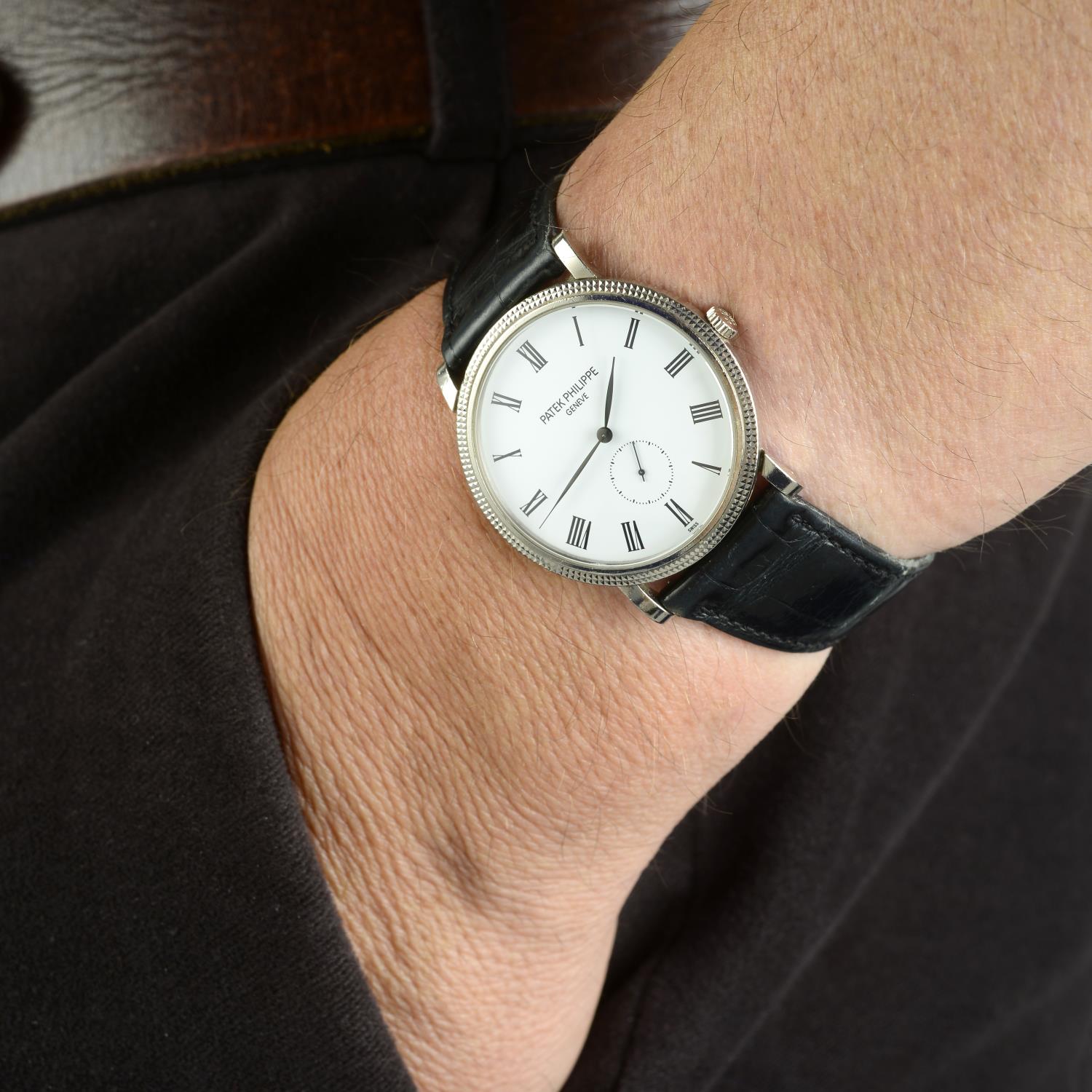 PATEK PHILIPPE - a gentleman's Calatrava wrist watch. - Image 3 of 3