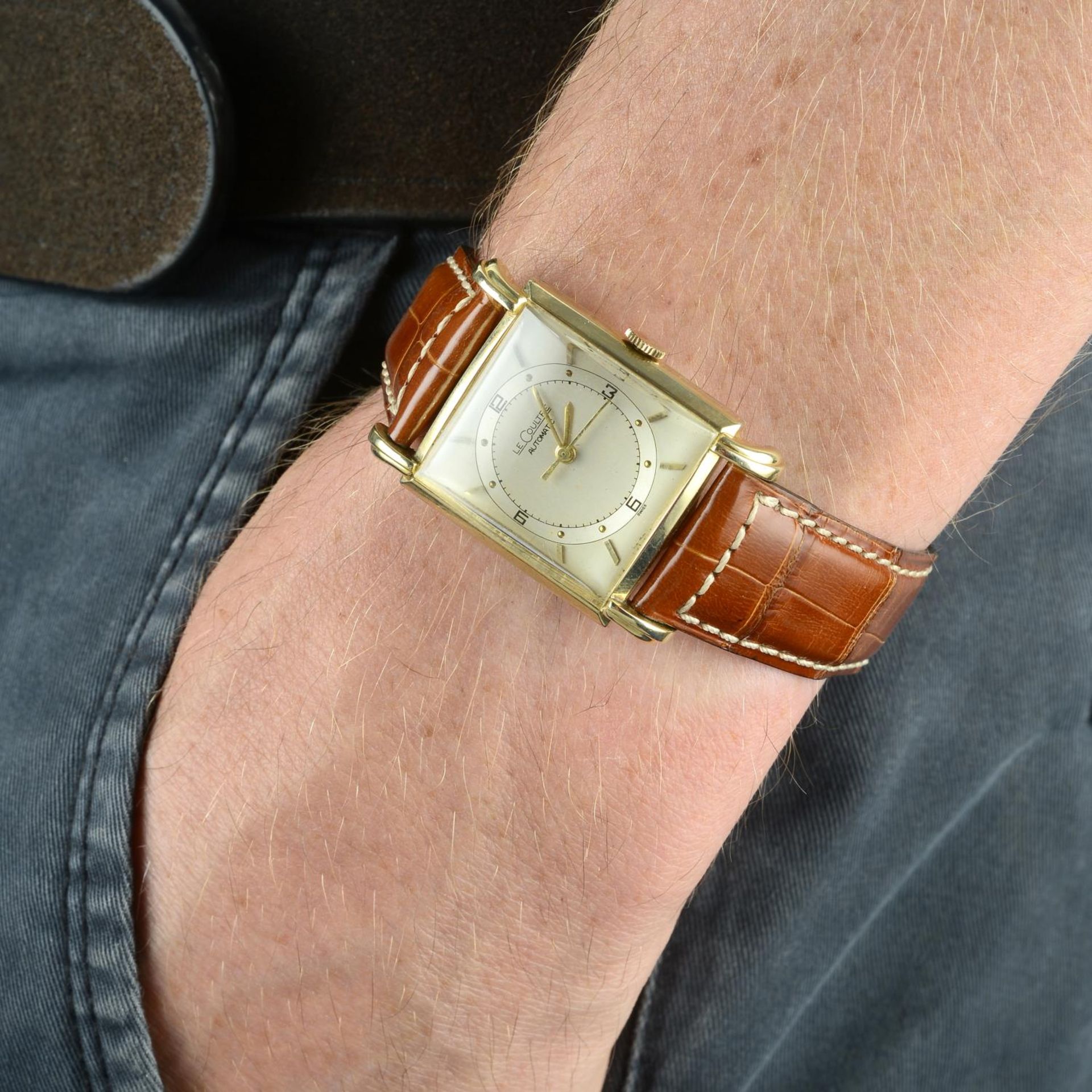 LECOULTRE - a gentleman's wrist watch. - Bild 3 aus 3