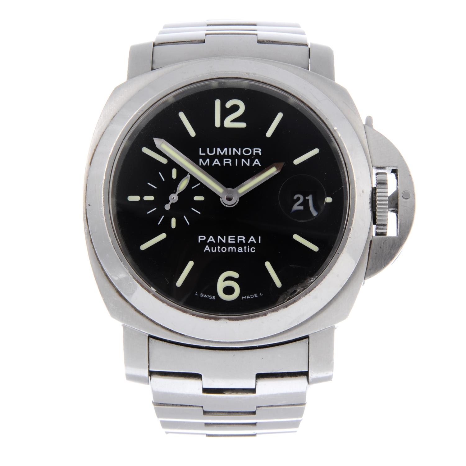 PANERAI - a gentleman's Luminor Marina bracelet watch.