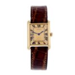 CARTIER - a mid-size Must de Cartier wrist watch.