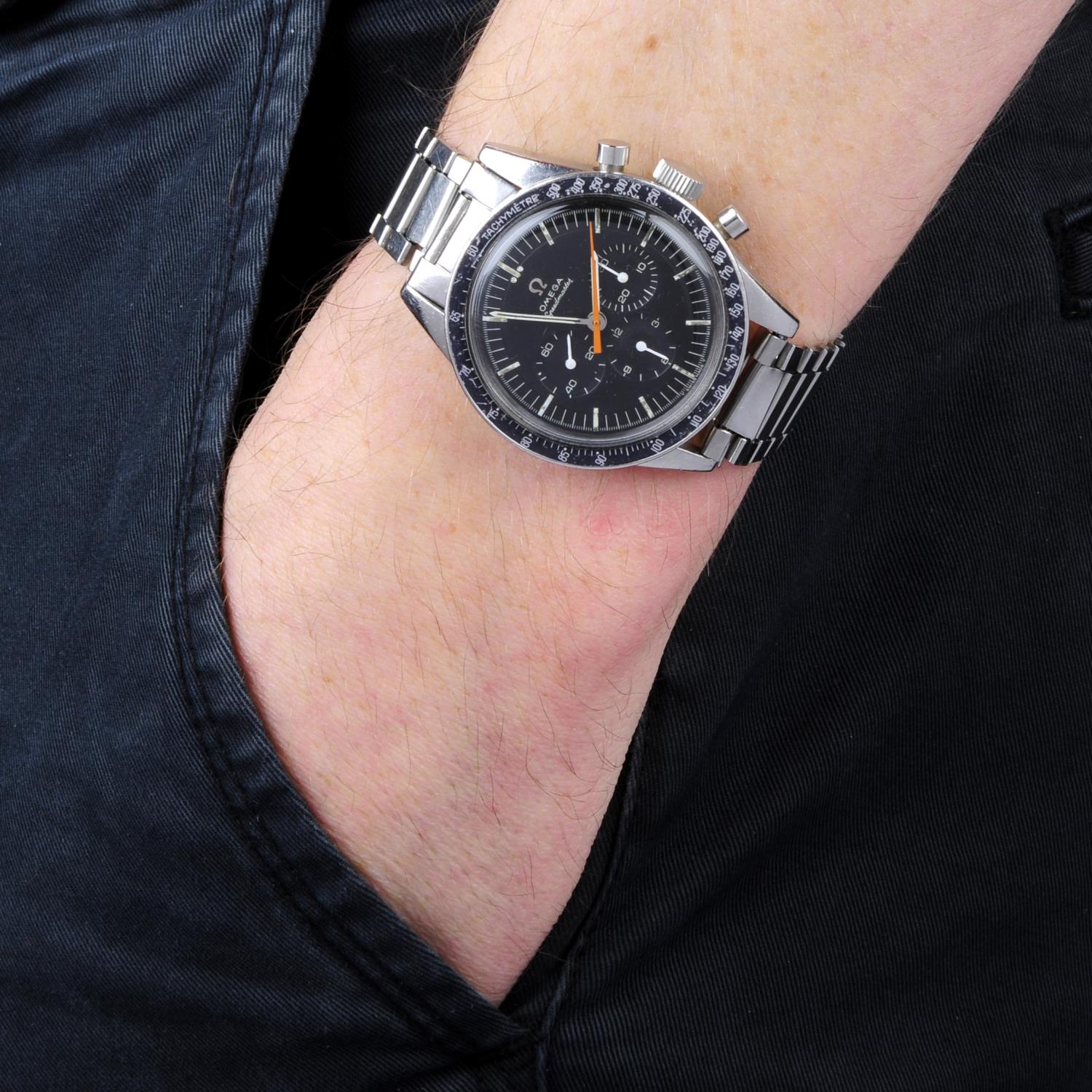 OMEGA - a gentleman's Speedmaster 'Ed White' chronograph bracelet watch. - Image 3 of 3