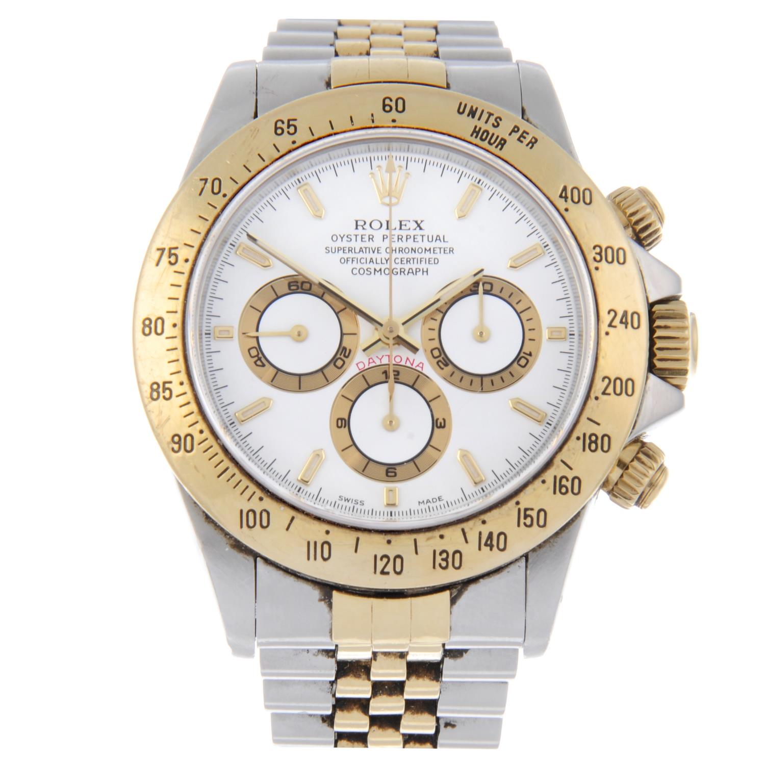 ROLEX - a gentleman's Oyster Perpetual Cosmograph Daytona chronograph bracelet watch.