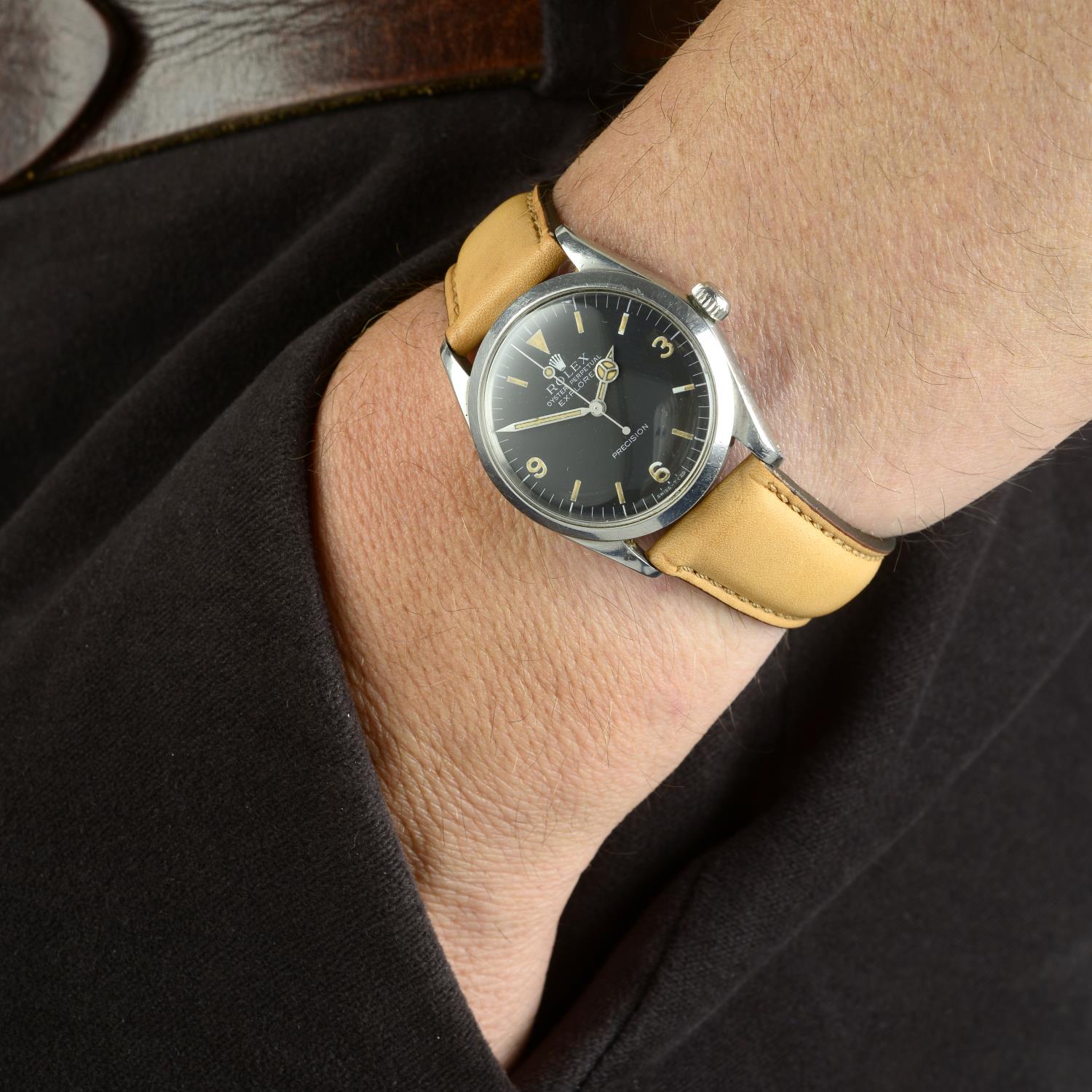 ROLEX - a gentleman's Oyster Perpetual Explorer Precision wrist watch. - Image 3 of 4