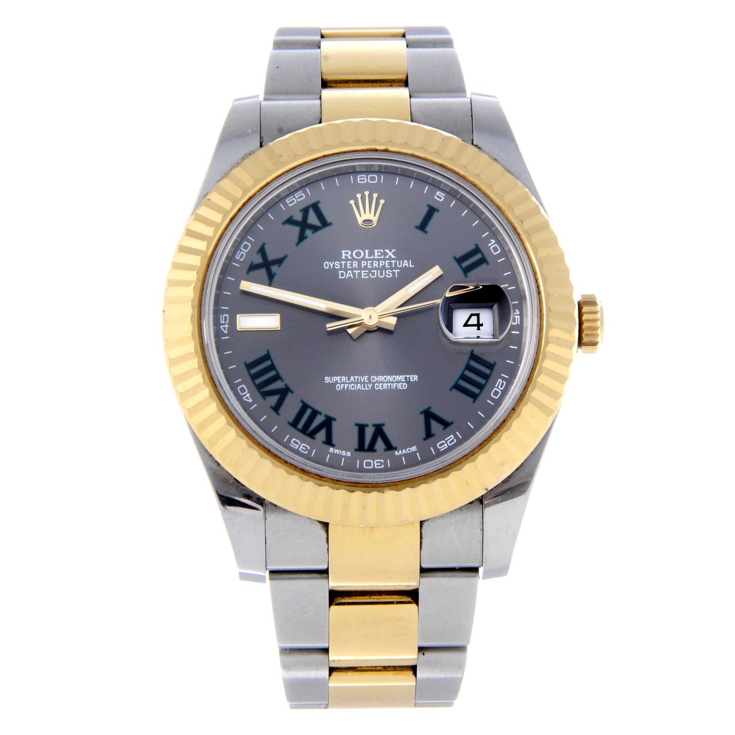 ROLEX - a gentleman's Oyster Perpetual Datejust II bracelet watch.
