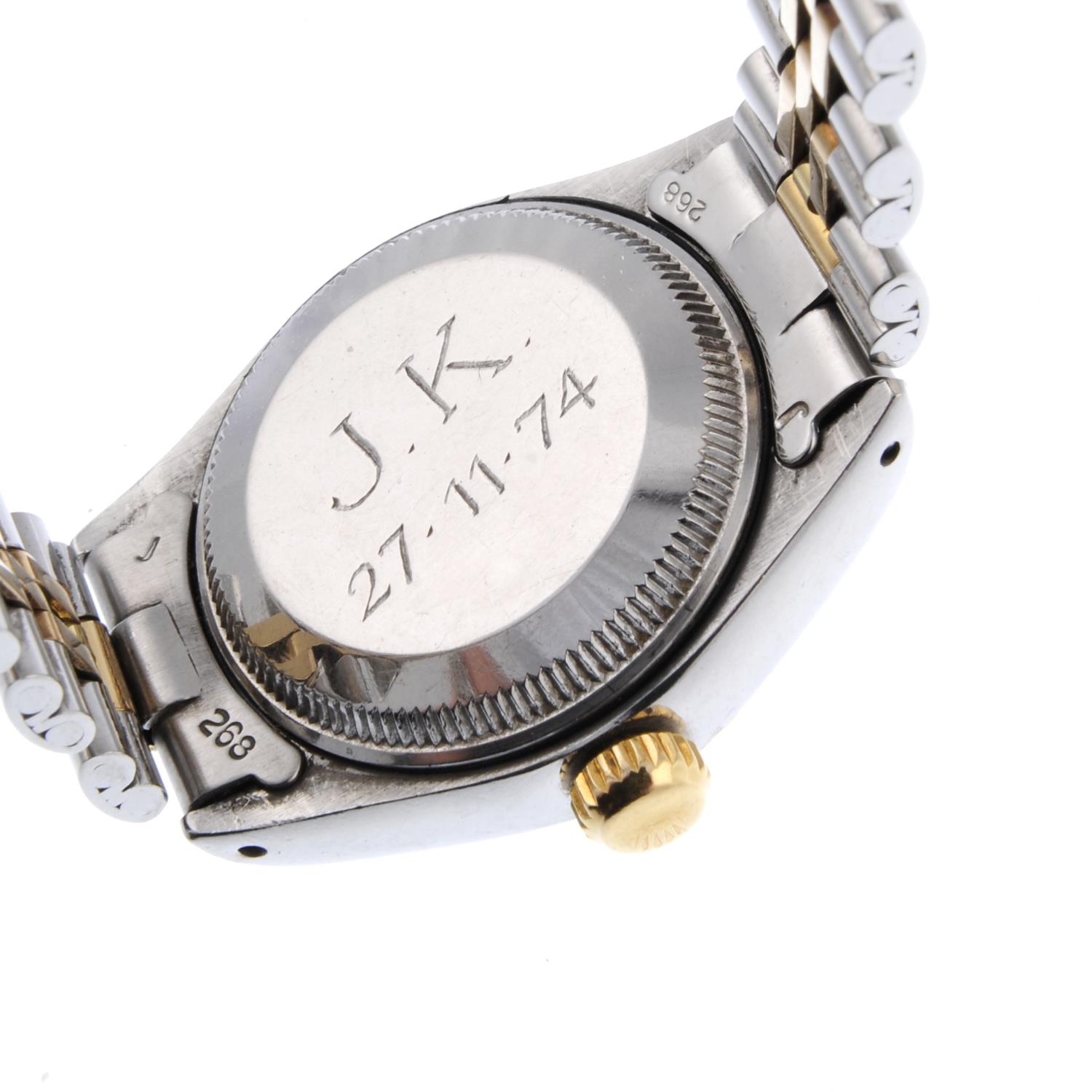 ROLEX - a lady's Oyster Perpetual Date bracelet watch. - Image 2 of 3