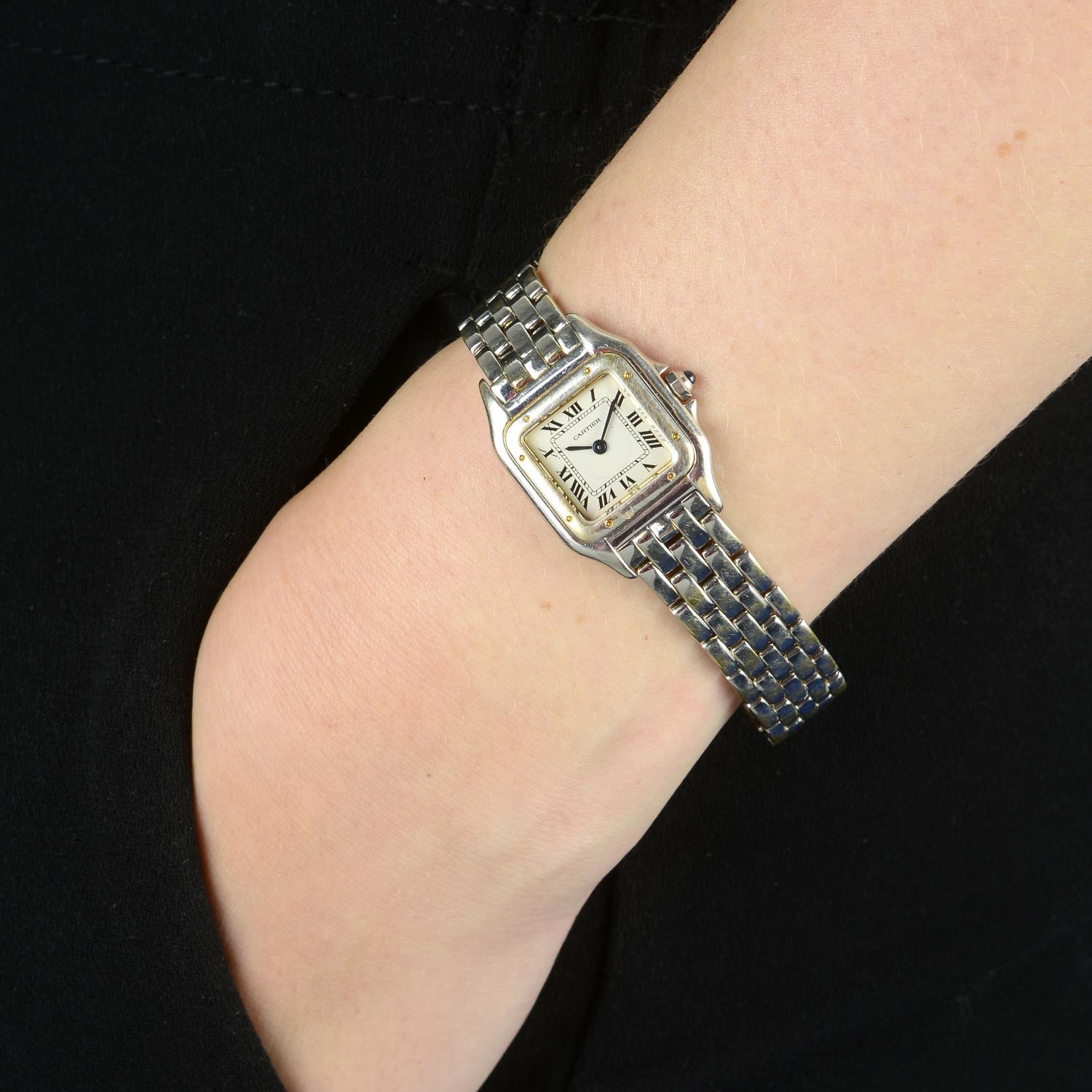 CARTIER - a lady's Panthere bracelet watch. - Image 3 of 3