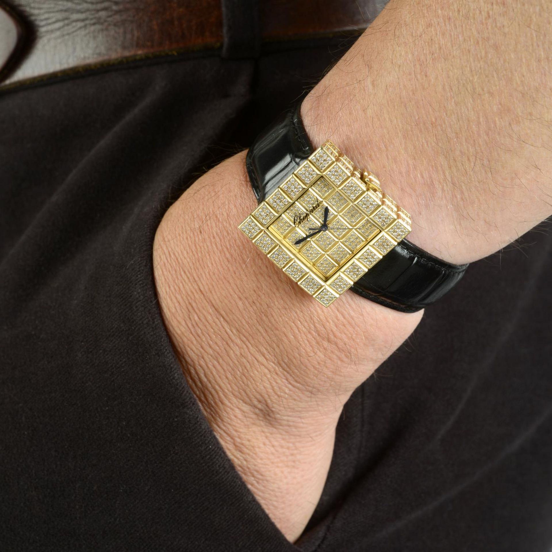 CHOPARD - a mid-size Ice Cube wrist watch. - Bild 3 aus 3