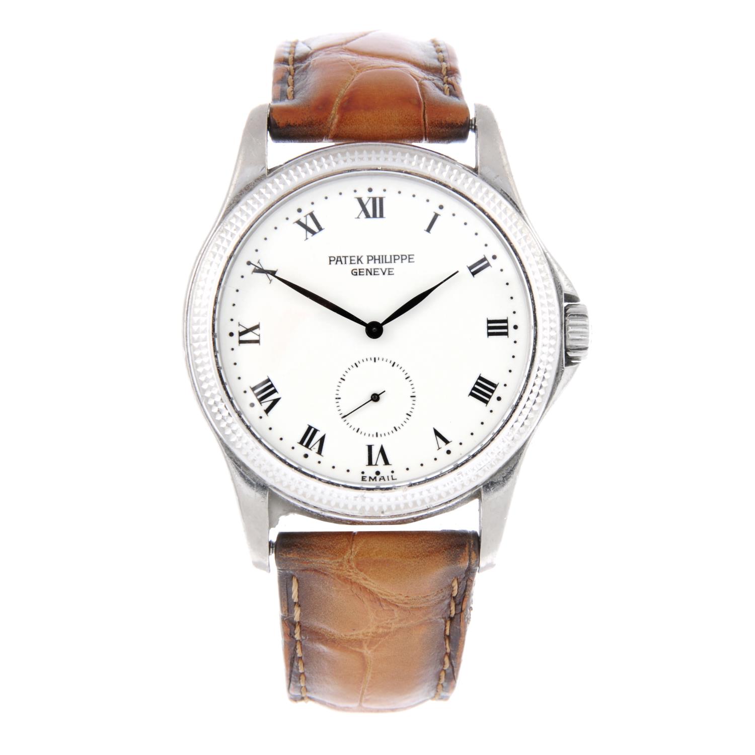 PATEK PHILIPPE - a gentleman's Calatrava wrist watch.