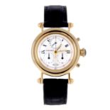 CARTIER - a mid-size Diabolo 150th Cartier Anniversary chronograph wrist watch.