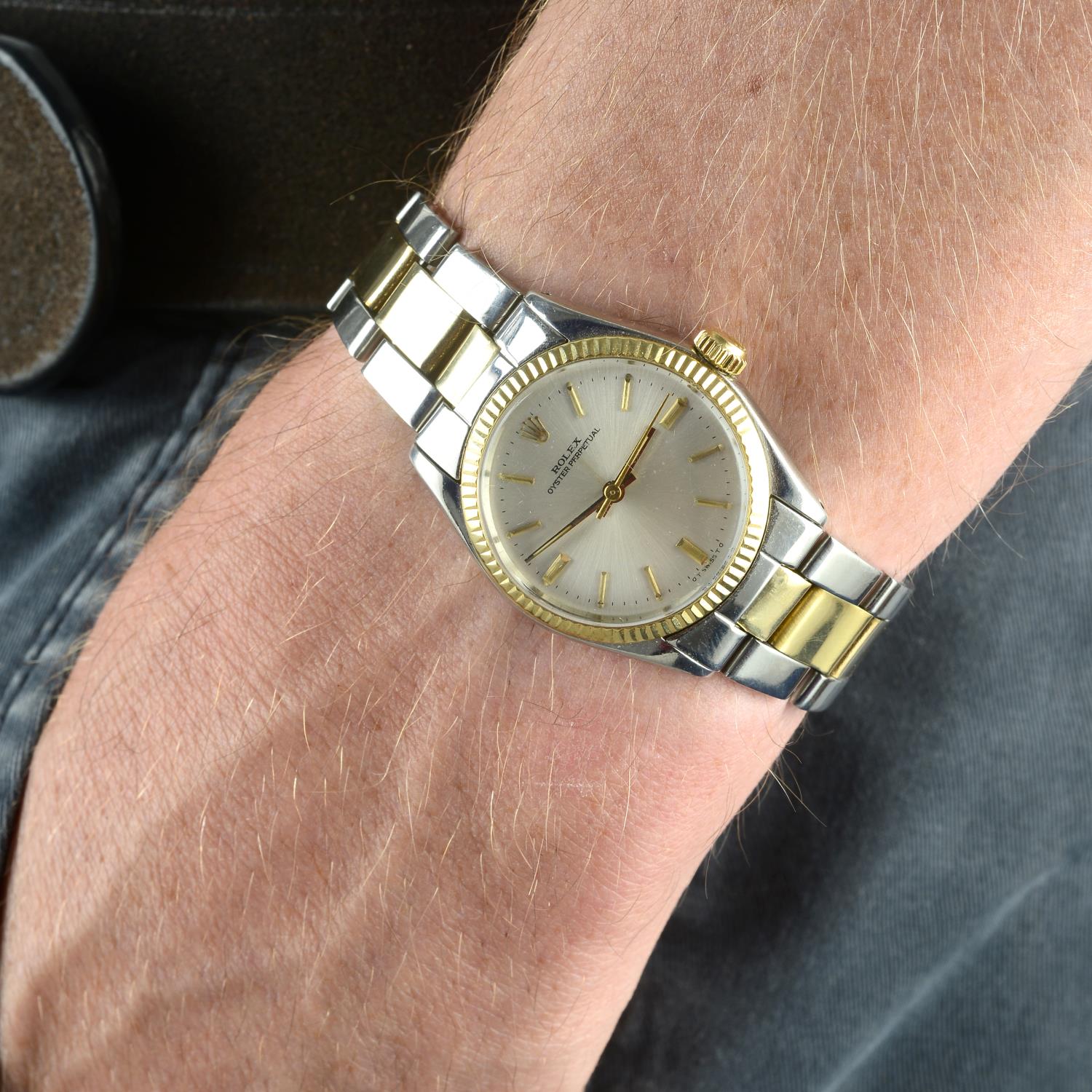 ROLEX - a mid-size Oyster Perpetual bracelet watch. - Image 3 of 3