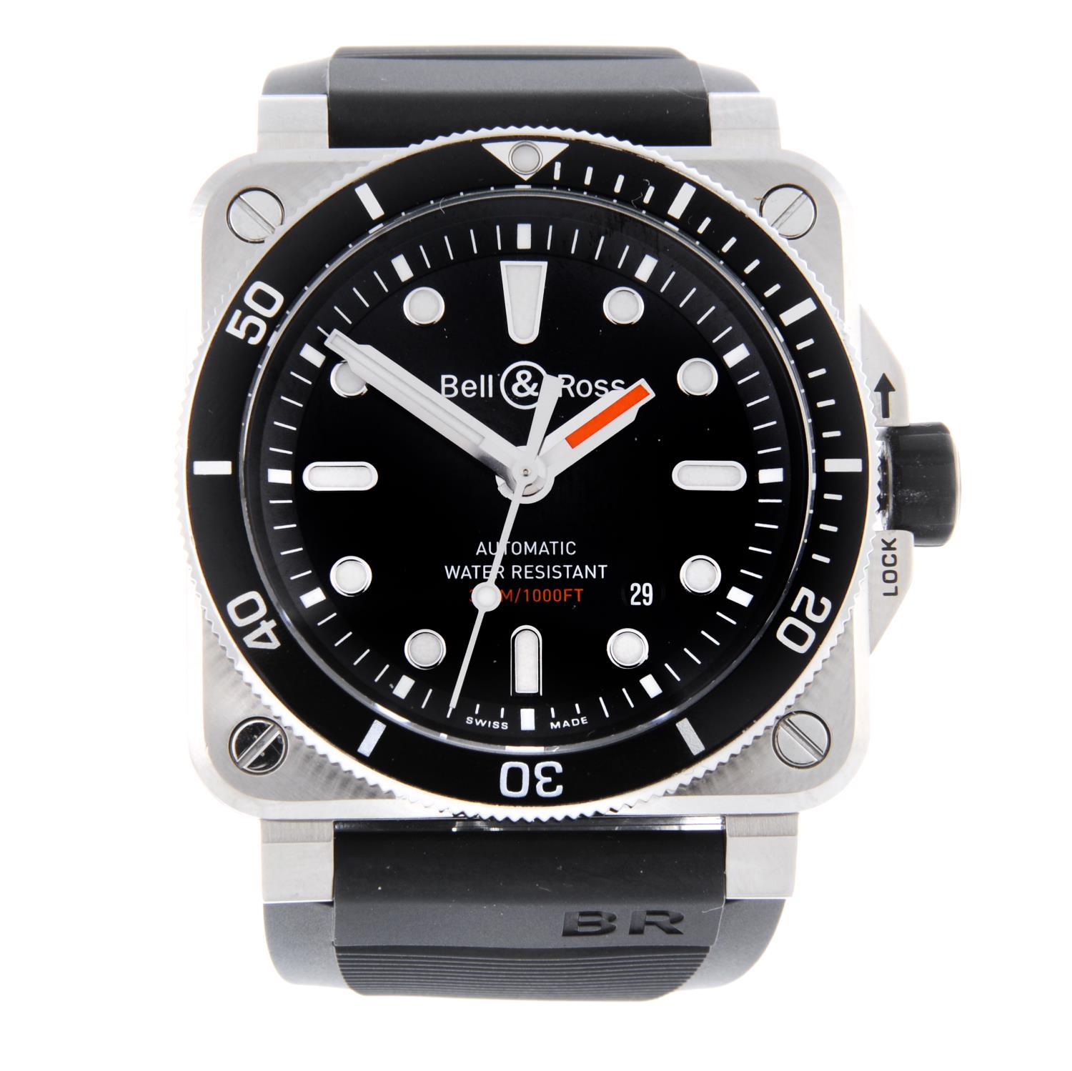 BELL & ROSS - a gentleman's BR03-92 Diver wrist watch.