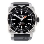 BELL & ROSS - a gentleman's BR03-92 Diver wrist watch.