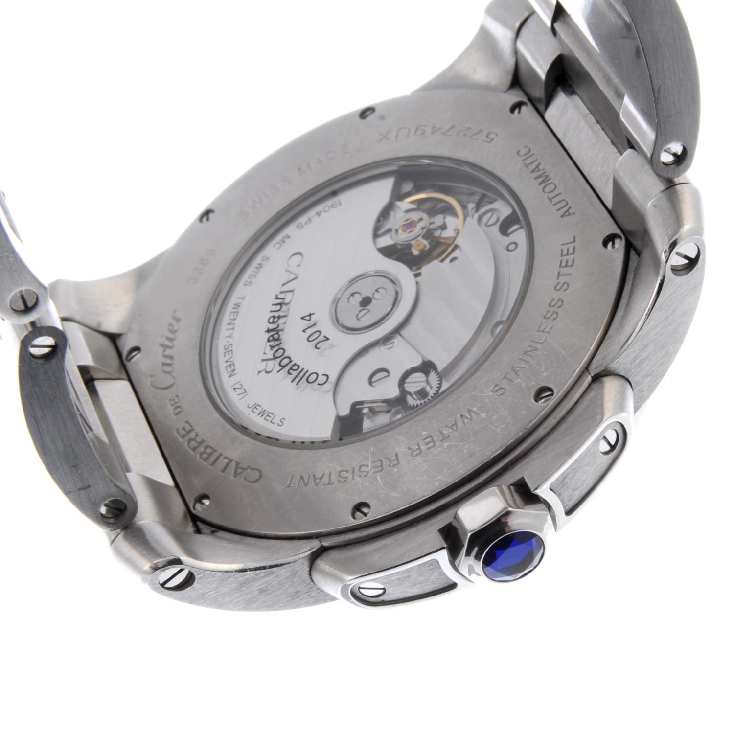 CARTIER - a gentleman's Calibre de Cartier bracelet watch. - Image 2 of 3
