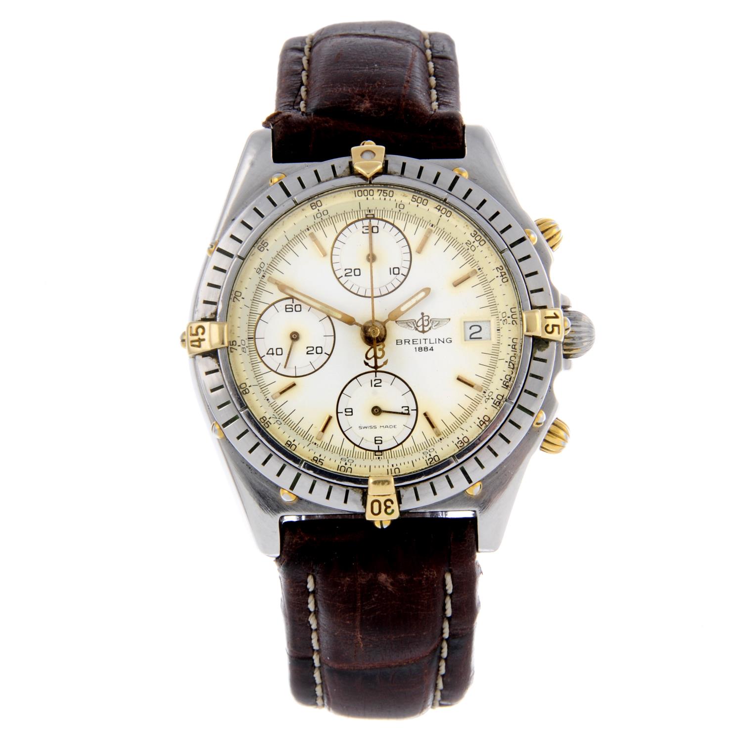 BREITLING - a gentleman's Chronomat chronograph wrist watch.