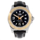 BREITLING - a gentleman's Aeromarine SuperOcean wrist watch.