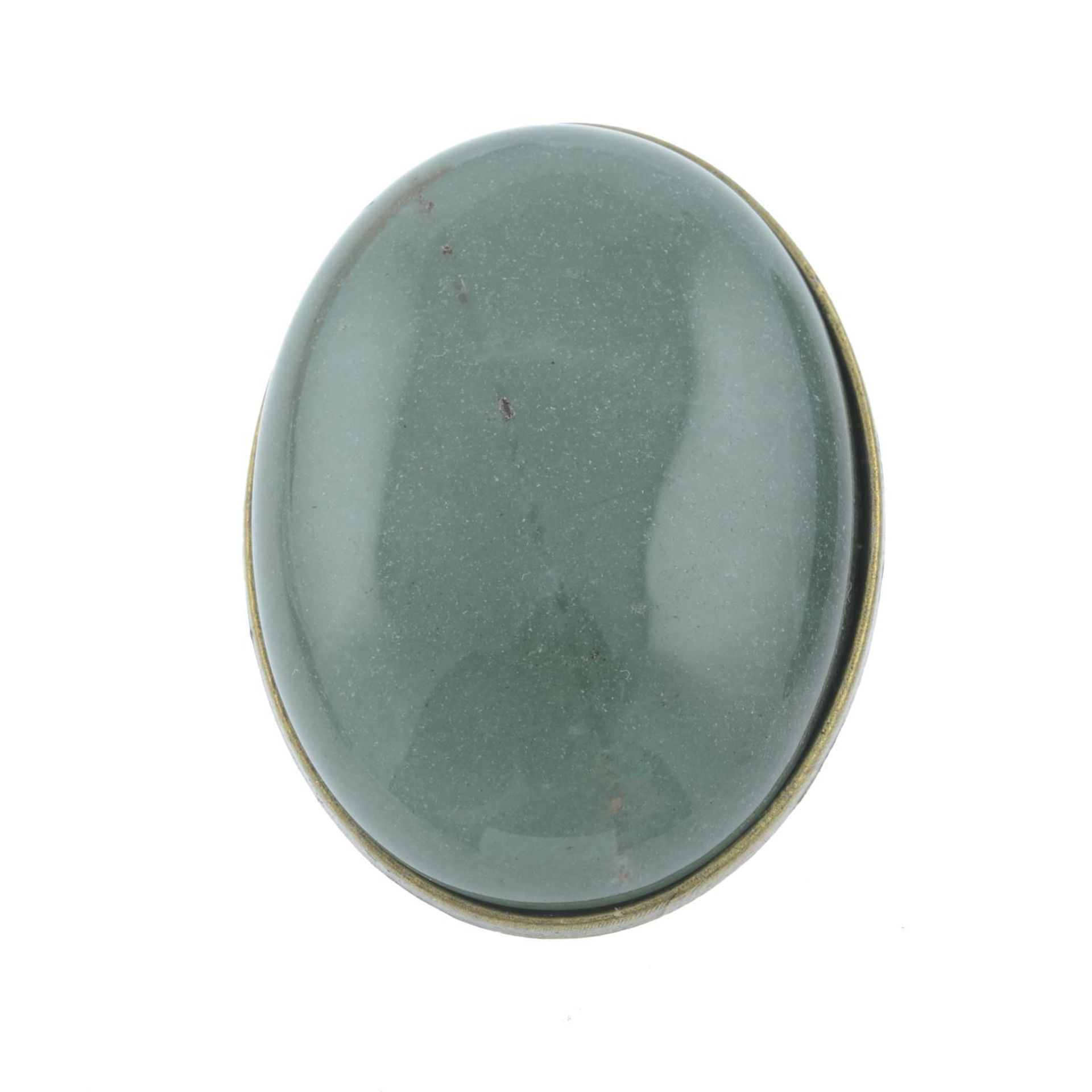 Jade bangle, inner diameter 6.4cms. - Bild 2 aus 5