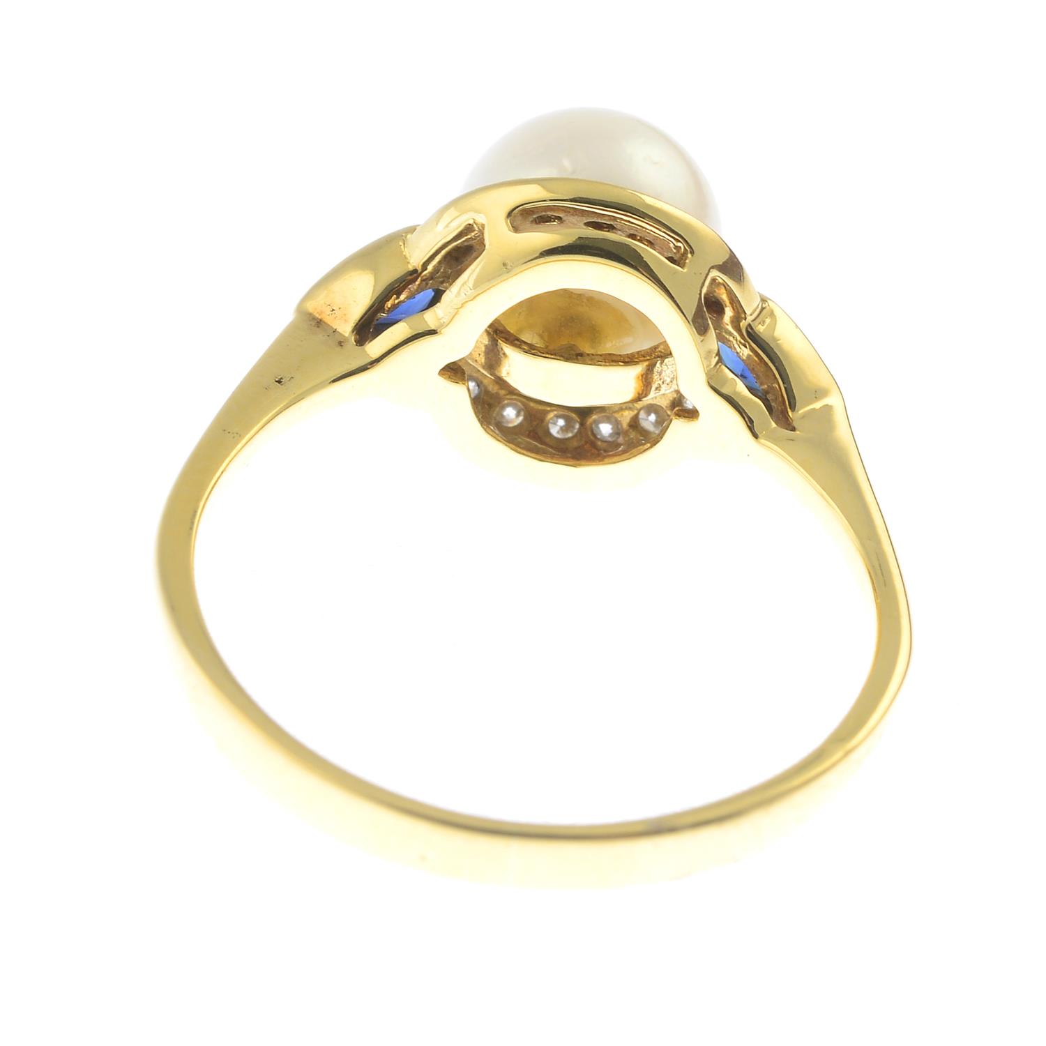 An 18ct gold cultured pearl, - Image 2 of 2