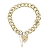 A 9ct gold bracelet.