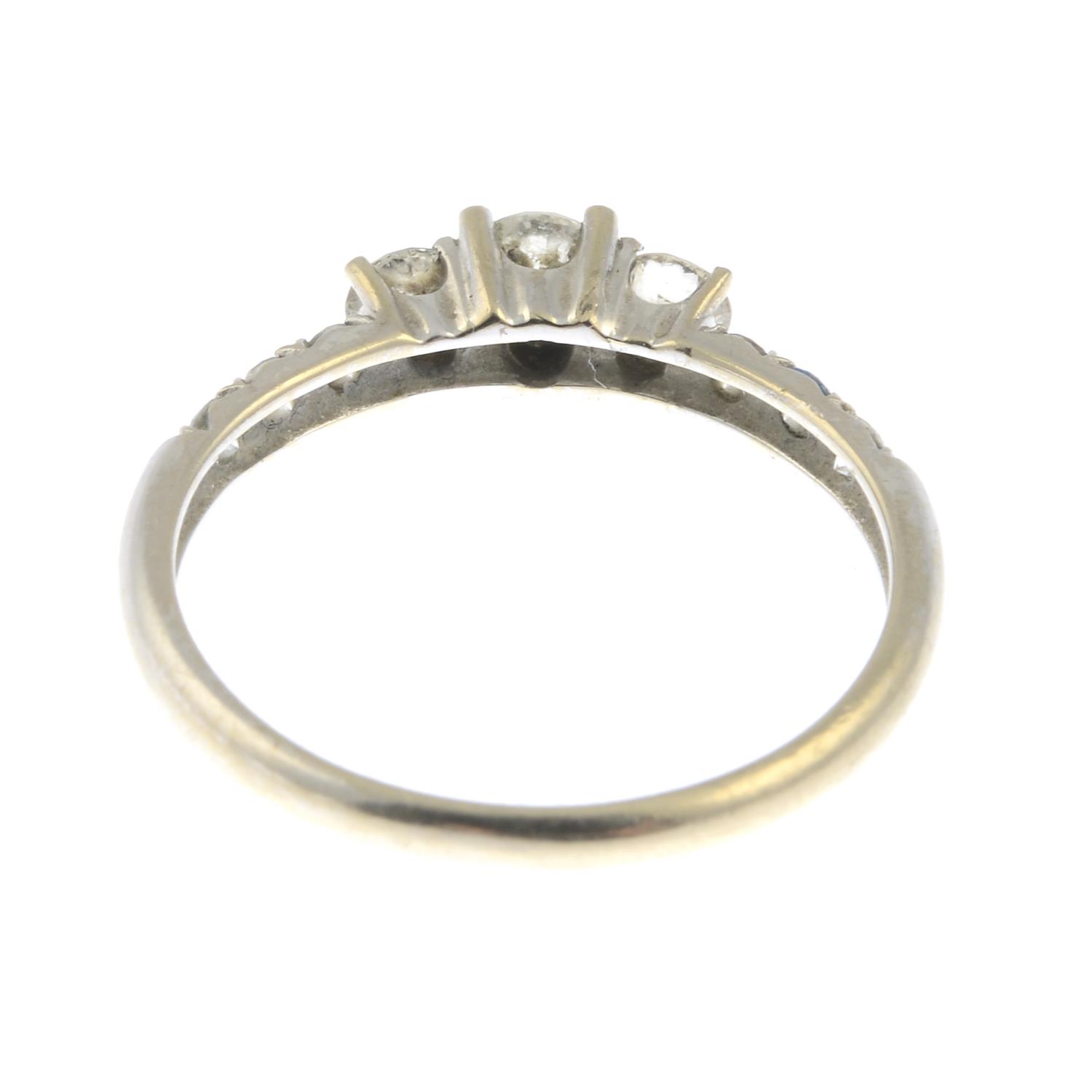 An 18ct gold brilliant-cut diamond dress ring.Total diamond weight 0.50ct, - Image 2 of 3