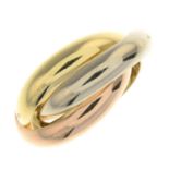 A 'Trinity' ring, by Cartier.Signed Cartier, AF5343.