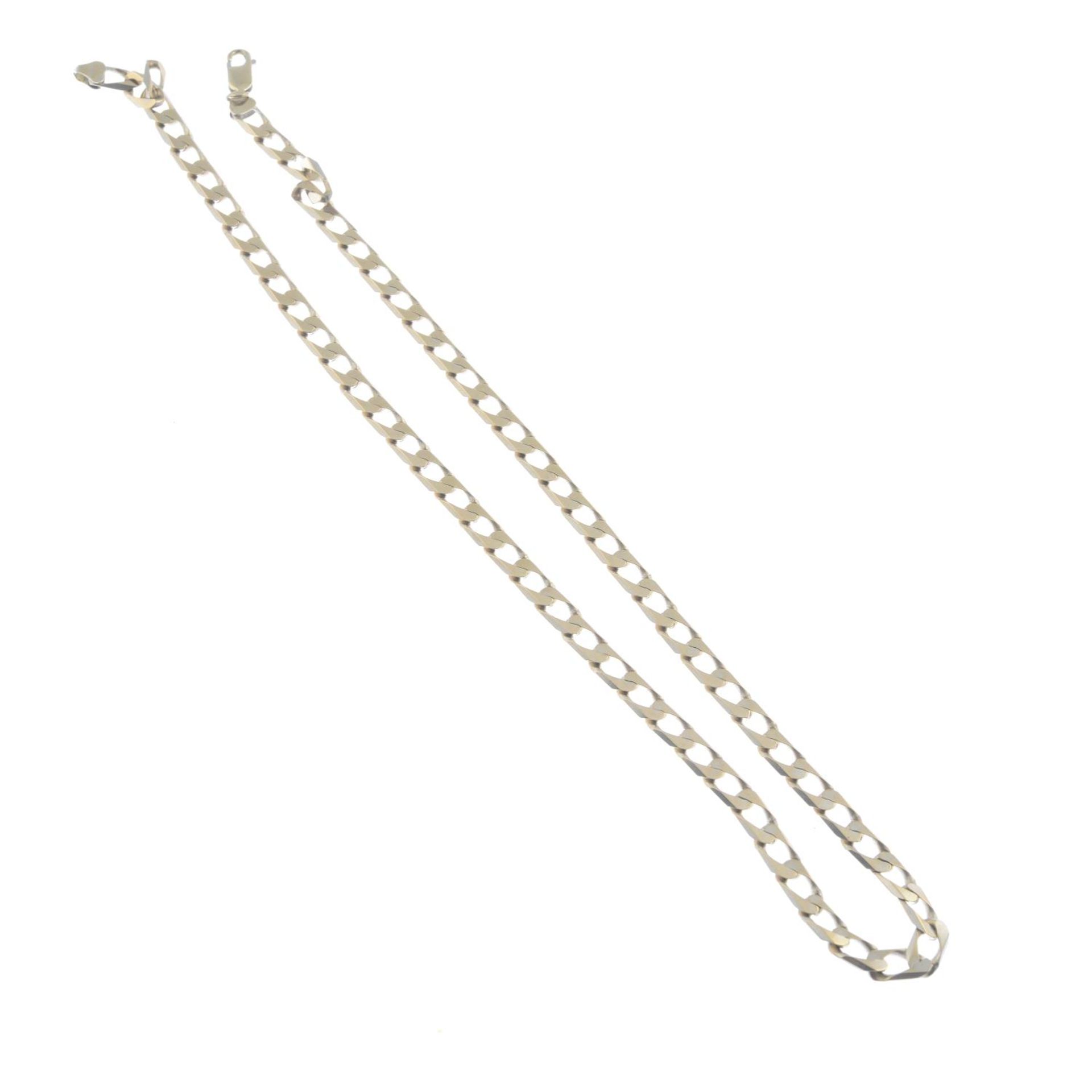 A 9ct gold curb-link necklace.Hallmarks for Sheffield.Length 52cms. - Bild 2 aus 2