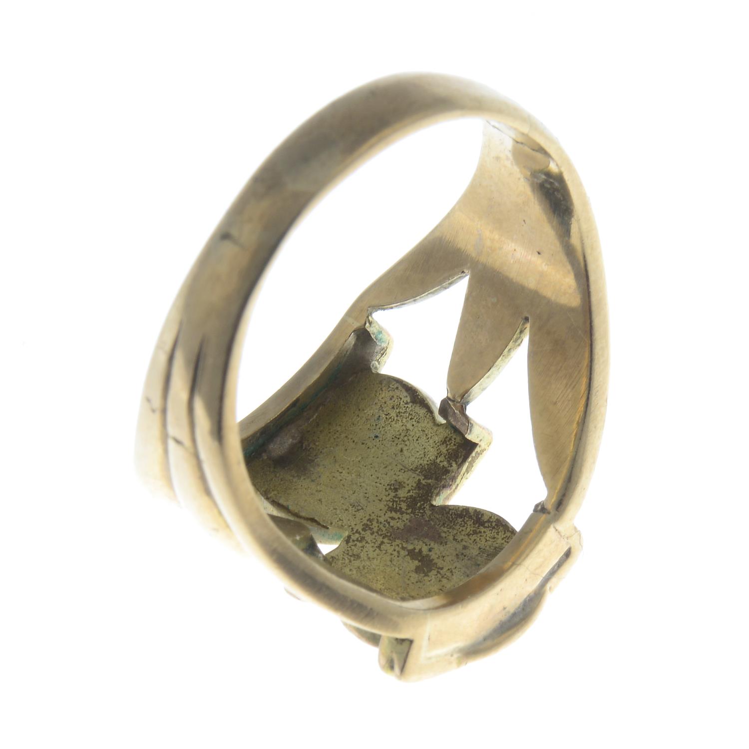 A Birmingham City Football Club ring.Stamped 9ct. - Image 2 of 2