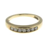 A diamond half eternity ring.Estimated total diamond weight 0.30ct.