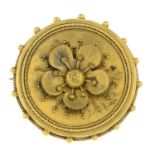 A late 19th century brooch.Diameter 4cms.