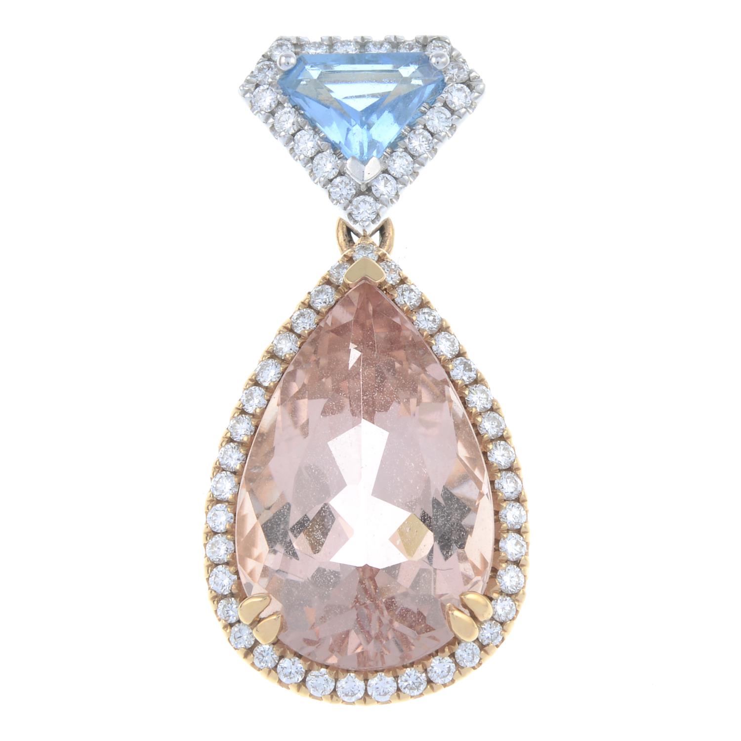 An 18ct gold morganite, - Image 2 of 4