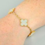 A mother-of-pearl 'Vintage Alhambra' bracelet, by Van Cleef & Arpels.