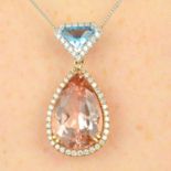 An 18ct gold morganite,