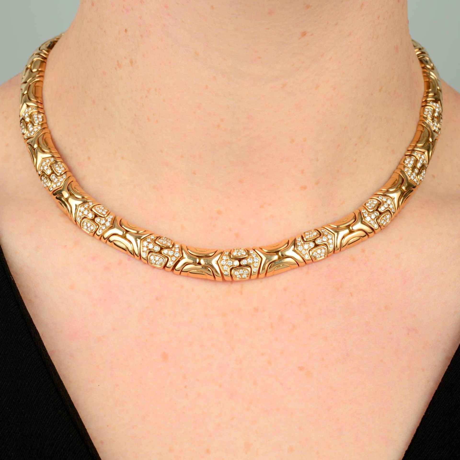 A diamond collar,