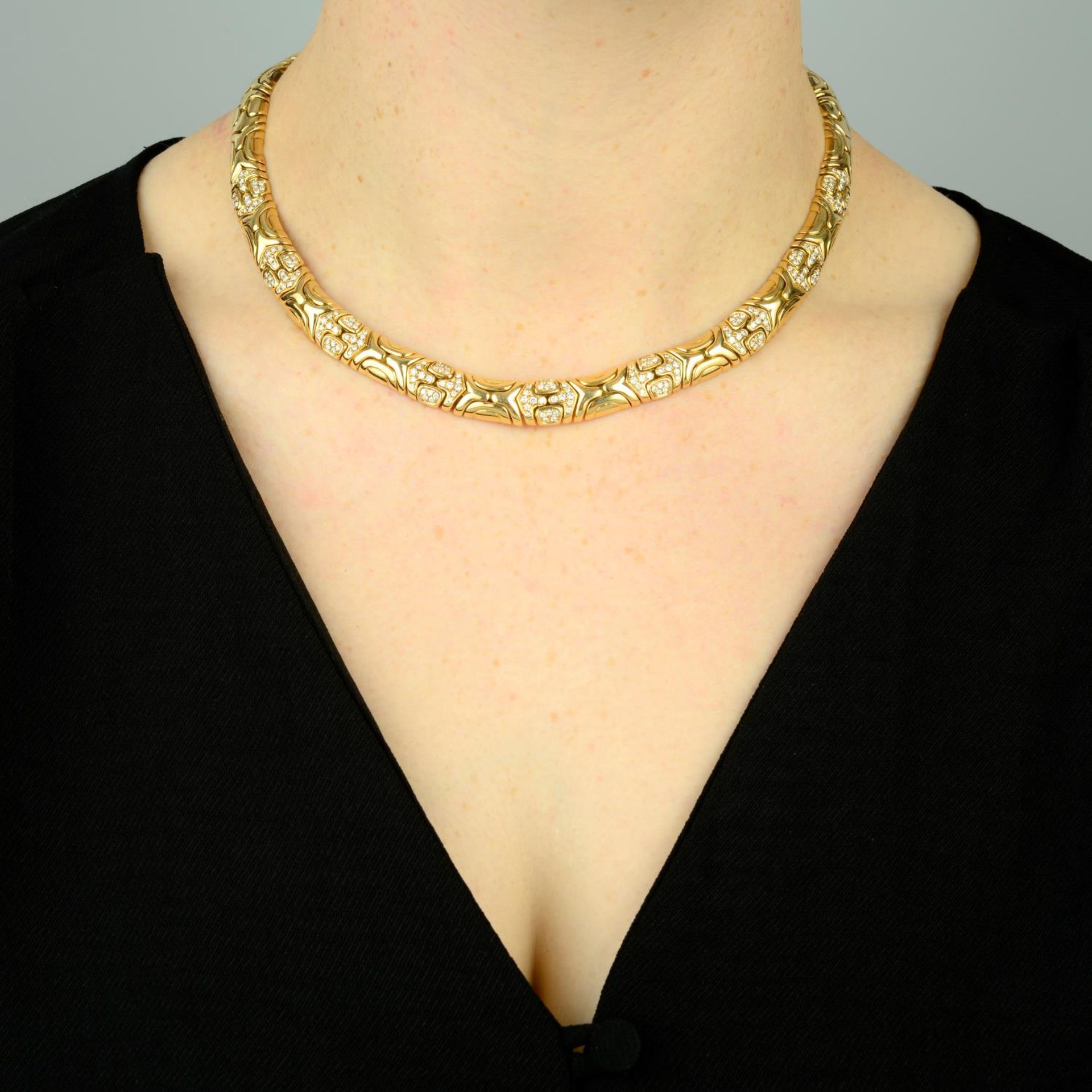 A diamond collar, - Bild 3 aus 5