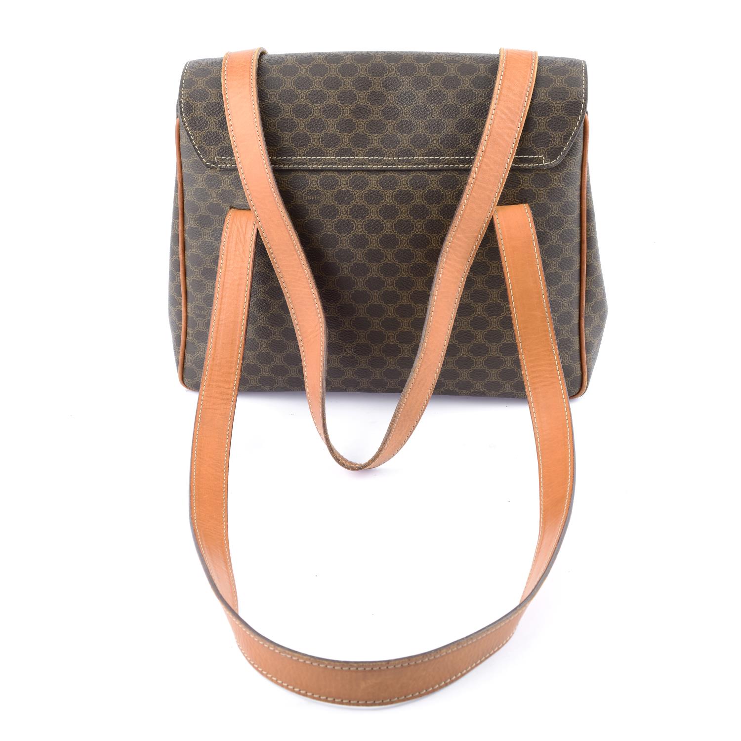 CÉLINE - a Macadam coated canvas handbag. - Image 2 of 5