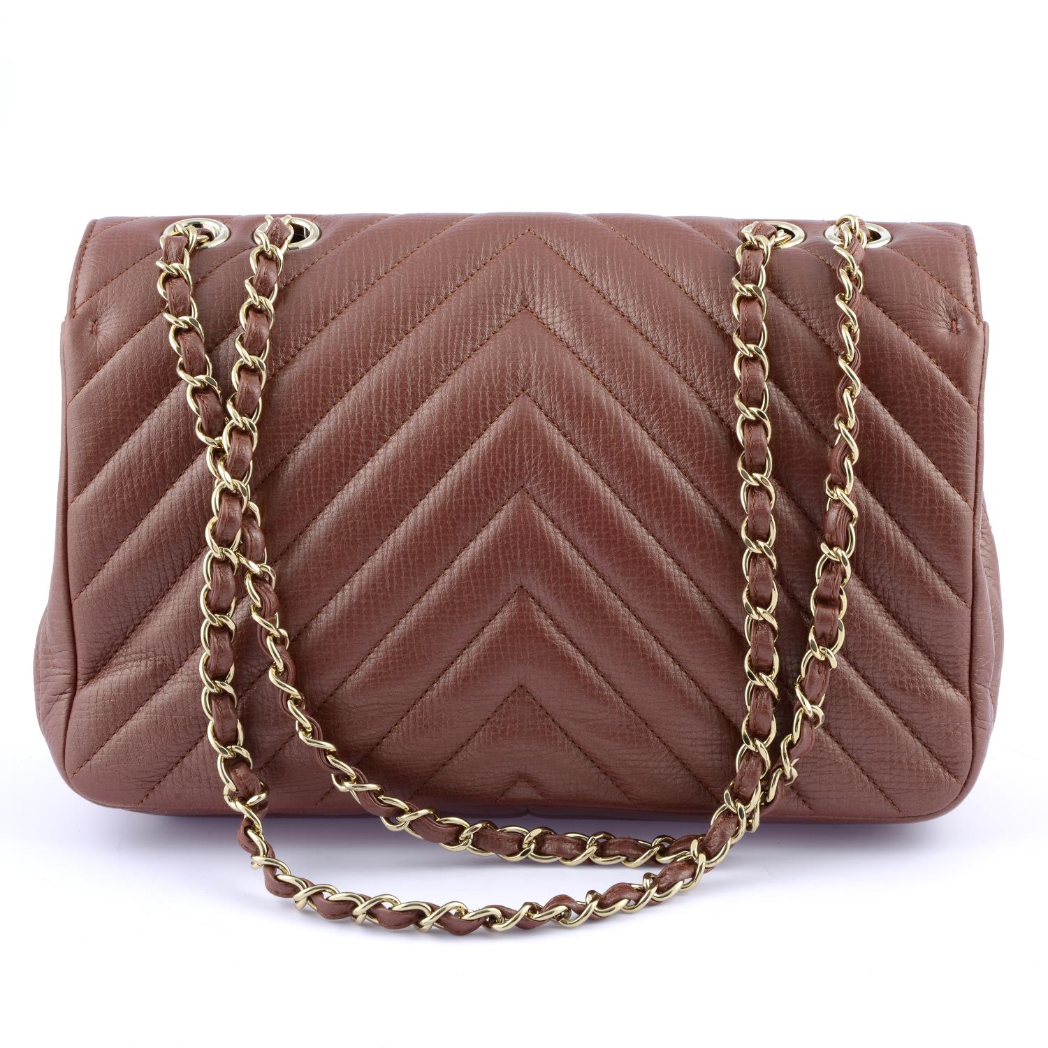 CHANEL - a Chevron Quilted Flap handbag. - Image 2 of 4