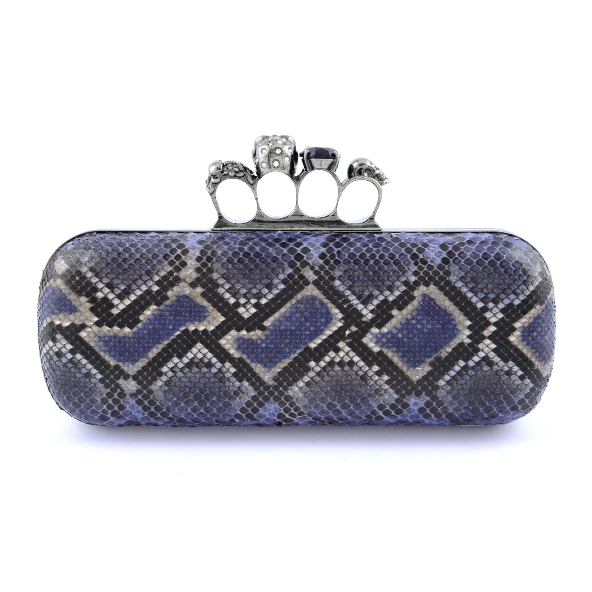 ALEXANDER MCQUEEN - a python Knuckle Box clutch. - Bild 2 aus 5