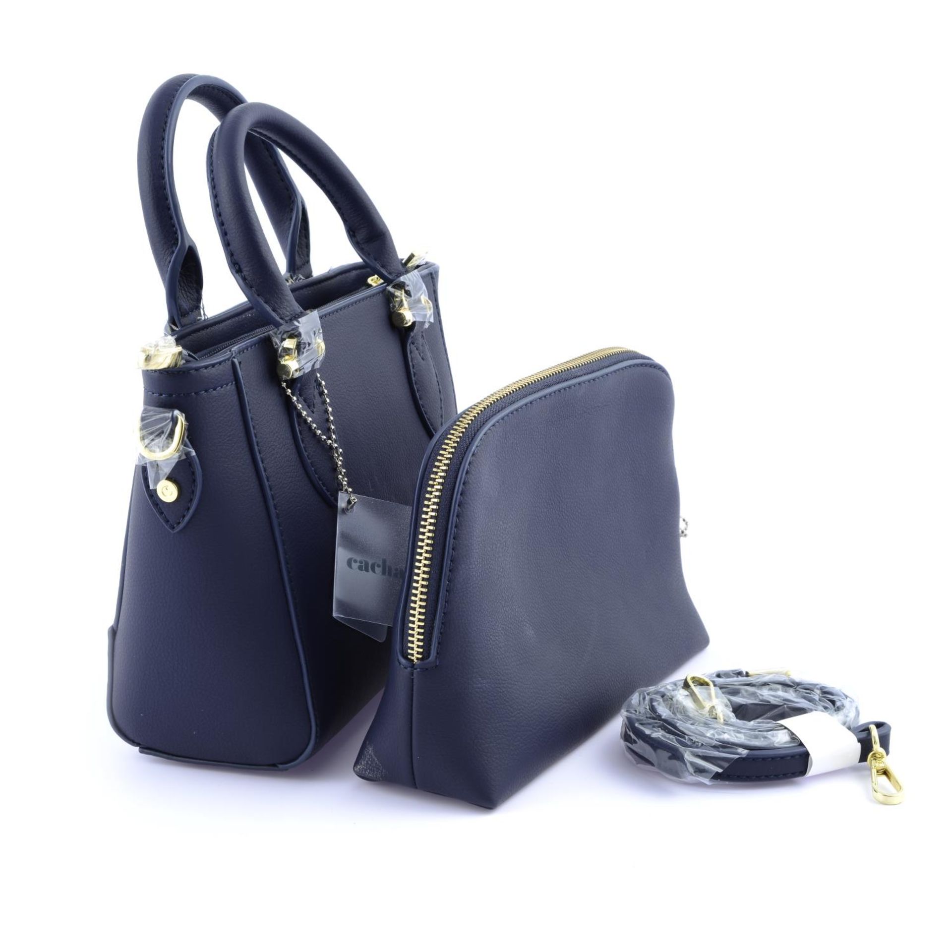 CACHAREL - a small Victoire handbag and cosmetics case. - Bild 3 aus 4