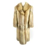 A crystal fox fur coat.