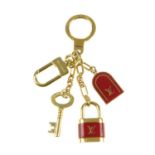 LOUIS VUITTON - a Porte Cles Cadenas key holder.