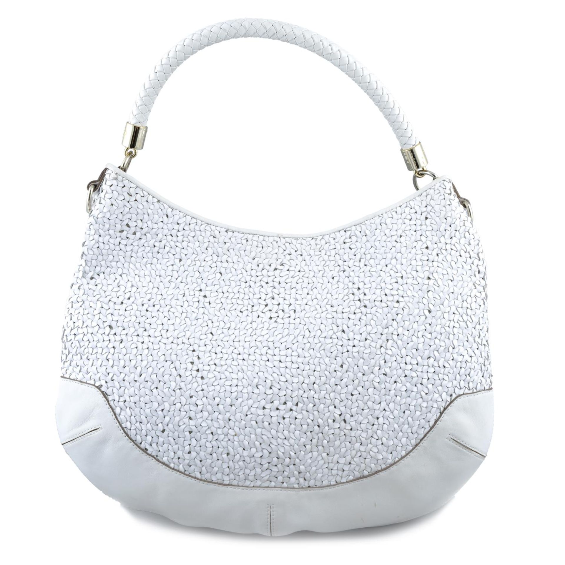 ANYA HINDMARCH - a white leather Jethro Hobo handbag. - Image 4 of 5