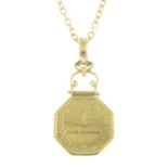 DOLCE & GABBANA - an 18k gold pendant.