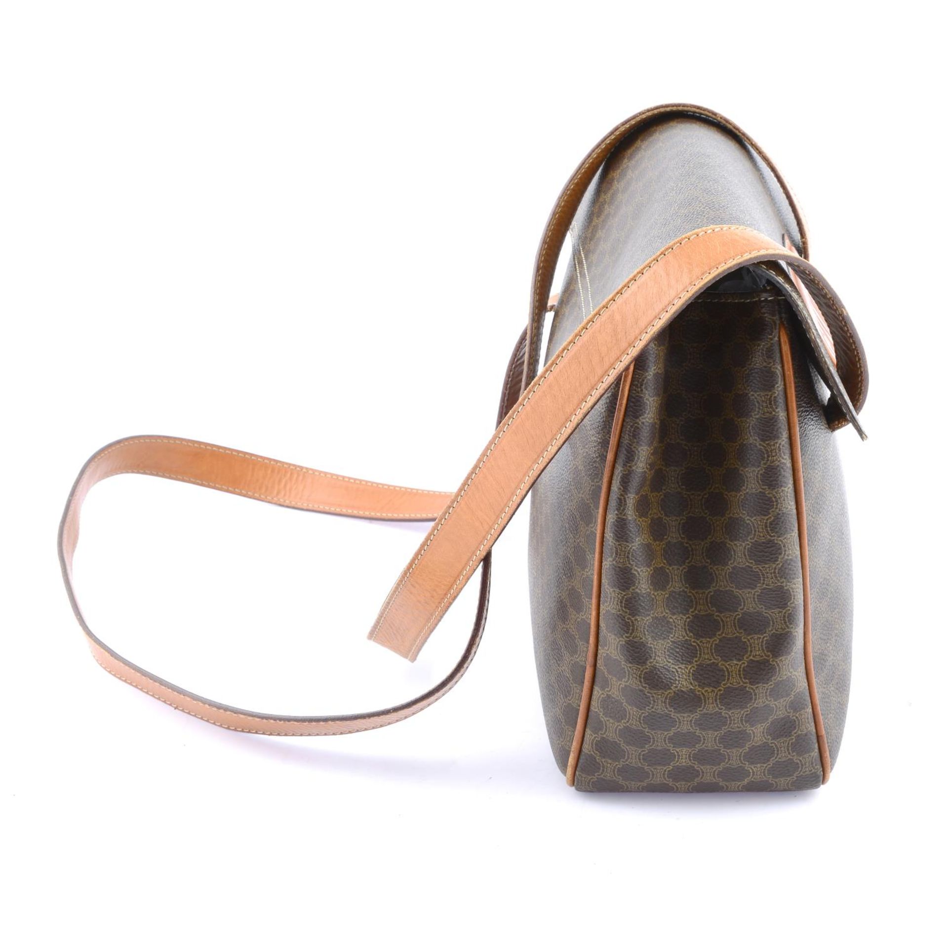 CÉLINE - a Macadam coated canvas handbag. - Image 3 of 5