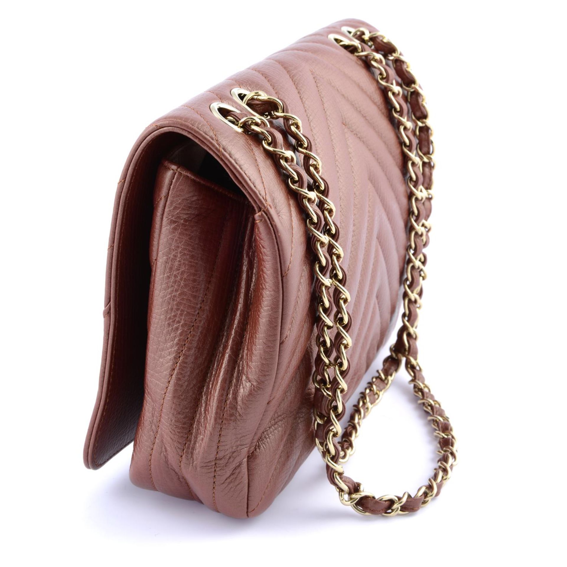 CHANEL - a Chevron Quilted Flap handbag. - Image 3 of 4